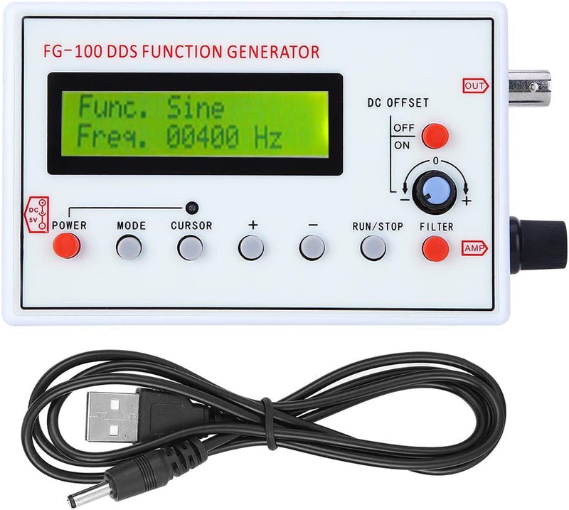 Funktionsgenerator Sinus Rechteck Dreieckwelle DDS DC3.5-10V Signalgenerator für Oszilloskop-Abschwä