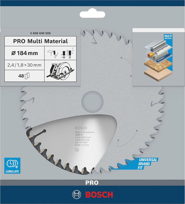 Bosch Accessories Bosch Professional 1x Kreissägeblatt Multi Material (für Multimaterial, Sägeblatt