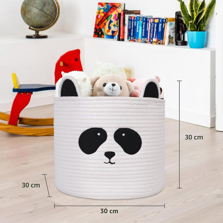 Aufbewahrungsbox 30x30x30, Kinderzimmer, Spielzeugkorb, Wäschekorb, Kallax (Panda) 30×30×30cm Panda