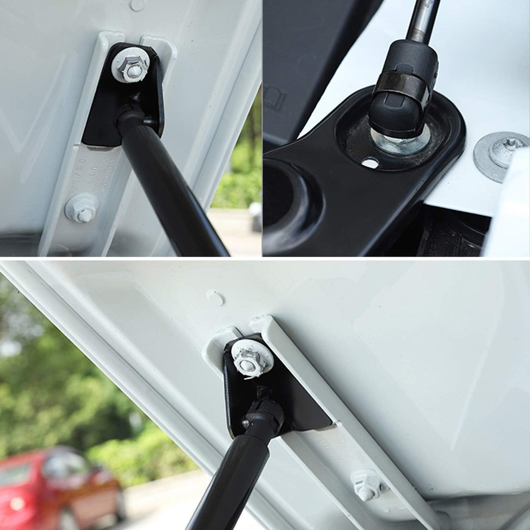 LFOTPP Motorhauben Gasfeder für T-Roc, Schwarze Gasdruckfeder Motorhaube, 2 Stück