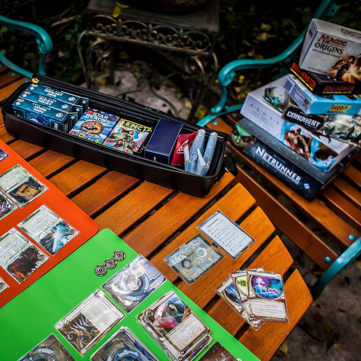 Quiver Time Schwarzes Kartenetui - Perfekt für MTG-Decks, Premium-Aufbewahrungsbox für Sammelkarten