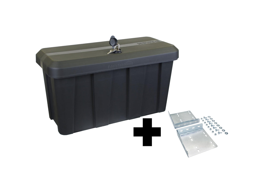 Deichselbox Daken Blackit Lite, Werkzeugkasten, Gurtkiste, Anhängerbox, Staukiste, Daken B24-2 + Hor