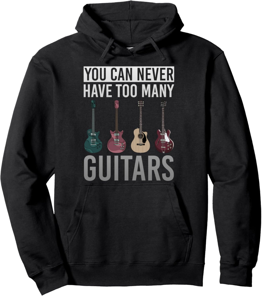 Musik Musiker Gitarrist Musikinstrument Lustiges Gitarre Pullover Hoodie