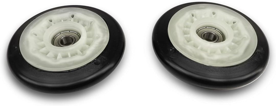 VIOKS 2x Laufrolle für Trommel Ersatz für LG AGM75510754 Trommelrad Trommelrolle Rad mit innenliegen