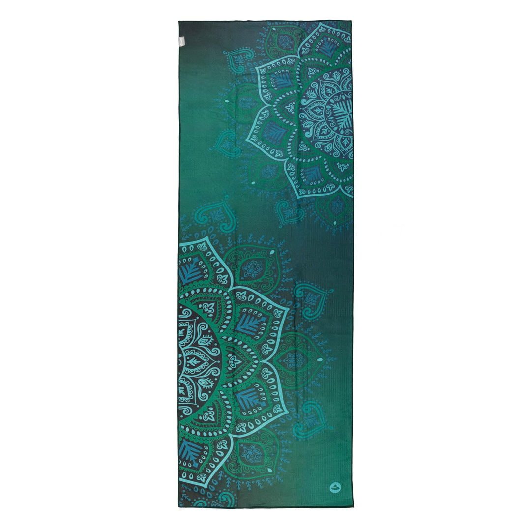 Bodhi Yogatuch Grip² – Art Edition (jungle green/Mandalas) Jungle Green / Mandalas, Jungle Green / M