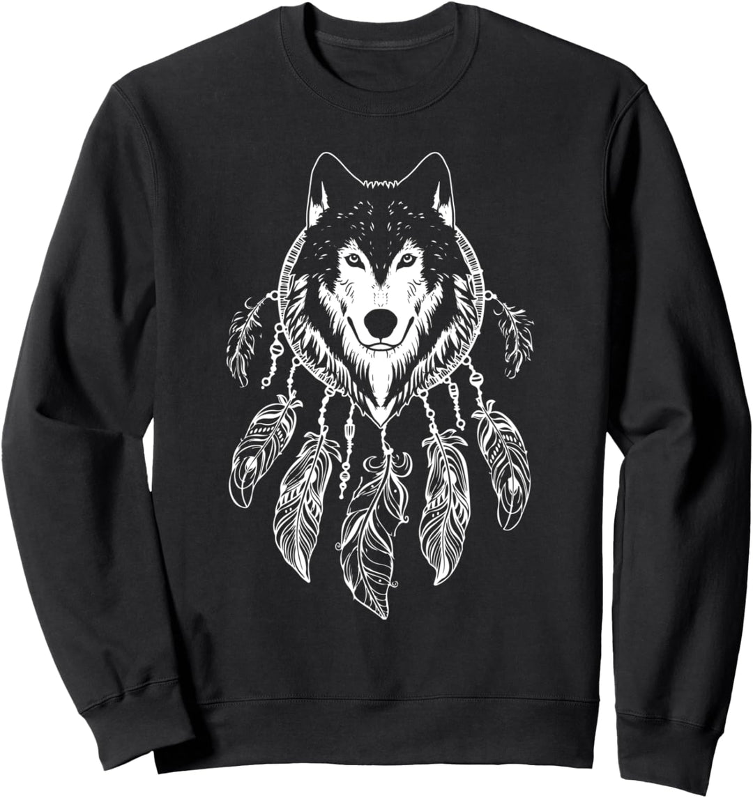Wolf Raubtier Traumfänger - Dream Catcher Wölfe Sweatshirt