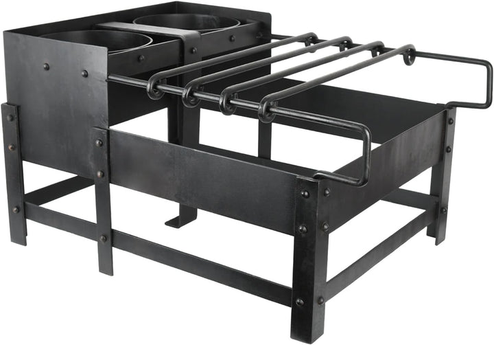 Battle-Merchant Craticula, römisches Kochgestell, Stahl - Kochen auf dem Lagerfeuer - Mittelalter -