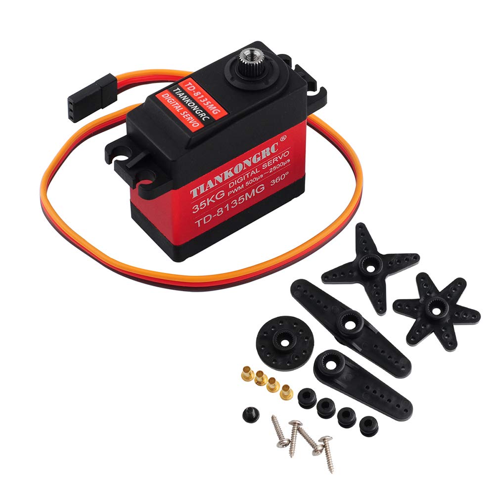Wishiot TD-8135MG 35KG 360 Grad kontinuierliche Drehung Servo Digital Coreless 500μs-2500μs grosses