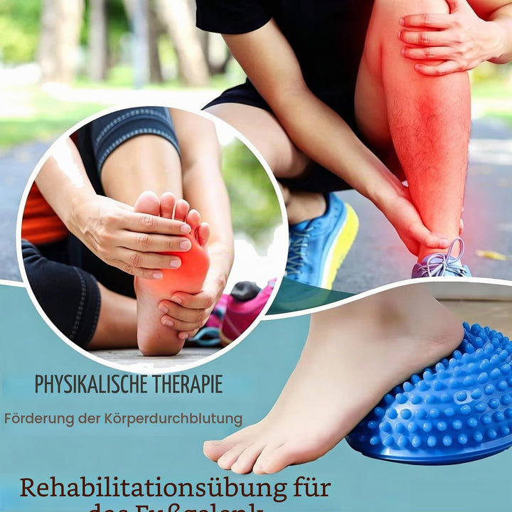 2er-Set Therapie Balance Igel, Balance-Igel Set, Fitness Halbkugel mit Luftpumpe Trittstein für Kind