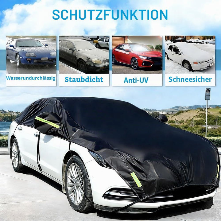 Halbgarage für Auto Windschutzscheibe Abdeckplane Winter Sommer Autoabdeckung wasserdicht Auto halbg