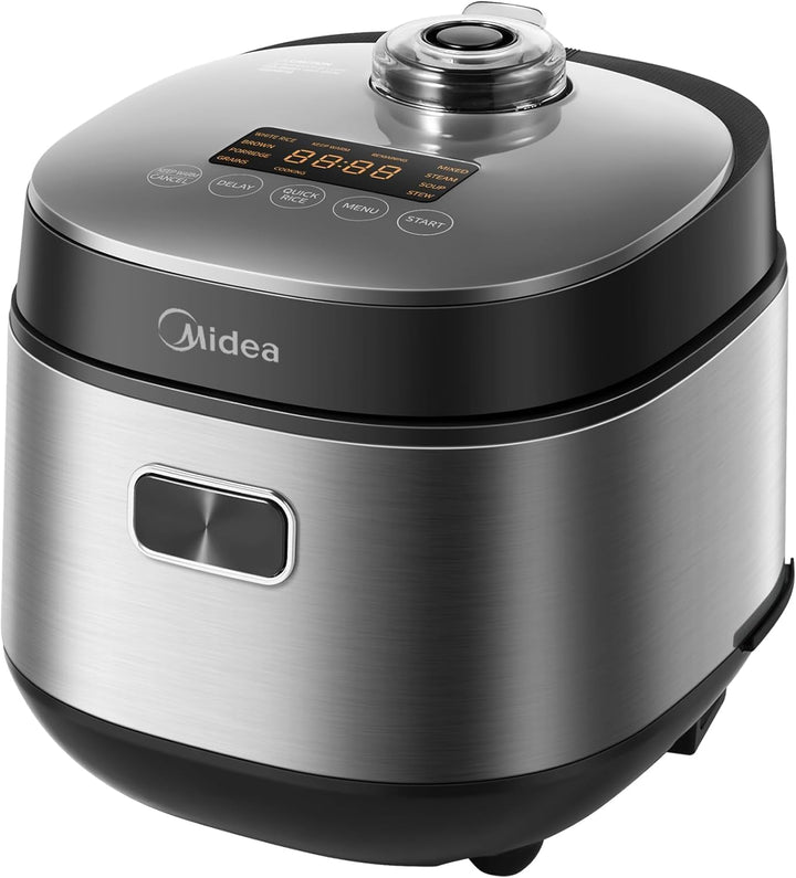 Midea Digitaler Reiskocher, Rice Cooker Klein 2L, Smart Berührungssteuerung Multicooker, mit Warmhal