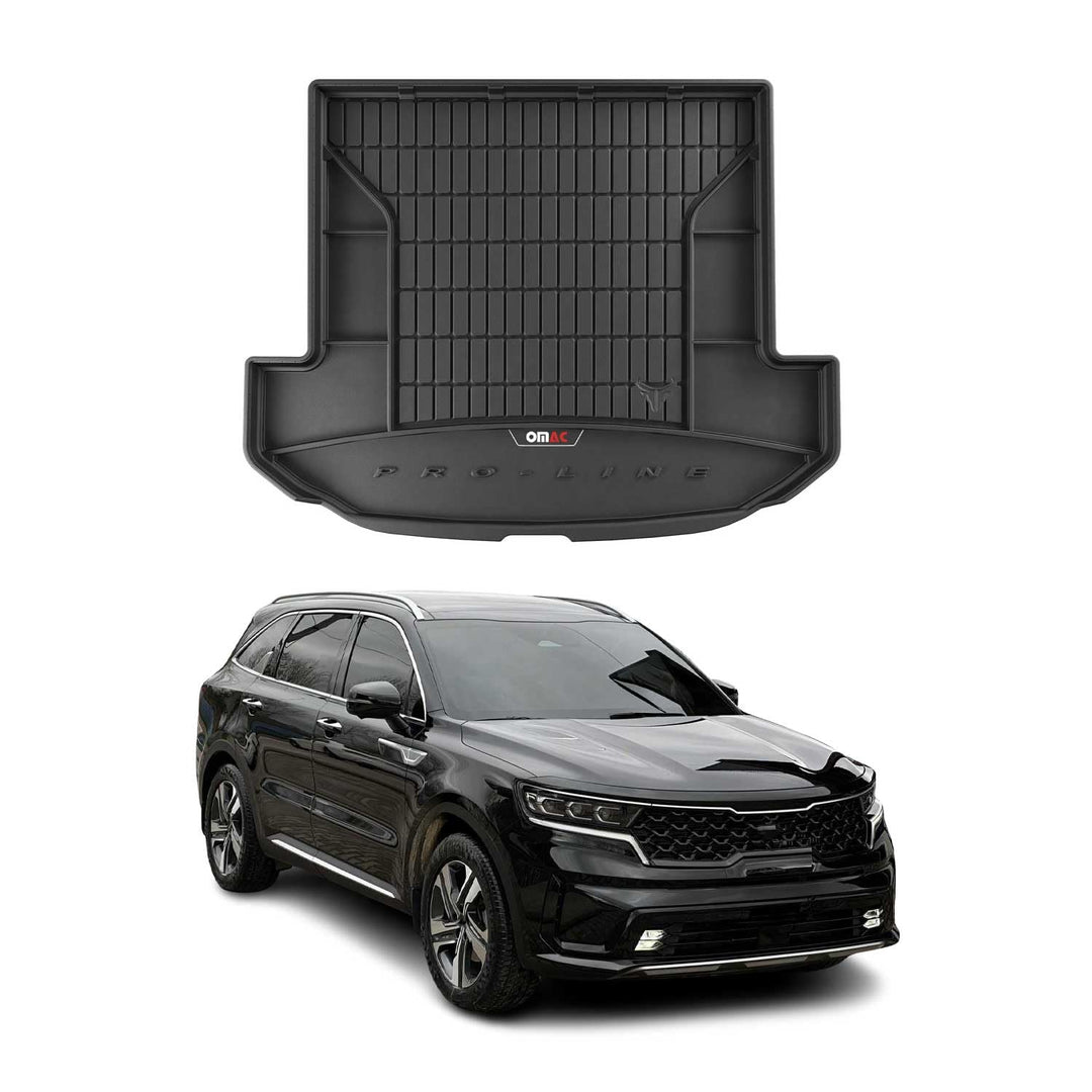 OMAC Gummi Kofferraumwanne kompatibel mit Kia Sorento Hybrid PHEV 2021-26 Klappbare 3.Reihe