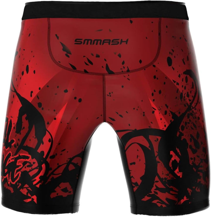 SMMASH Pro Shorts Vale Tudo Herren, Kampfsport Kurze Hose, Perfekt für BJJ, Krav MAGA, MMA, Atmungsa