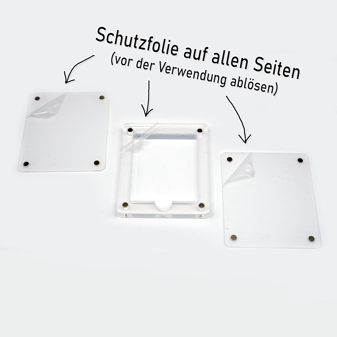 RetroRetter 3x Acryl Case 1-Fach für GameBoy Classic & Color Spiele Module - UV Schutz Protector Sch