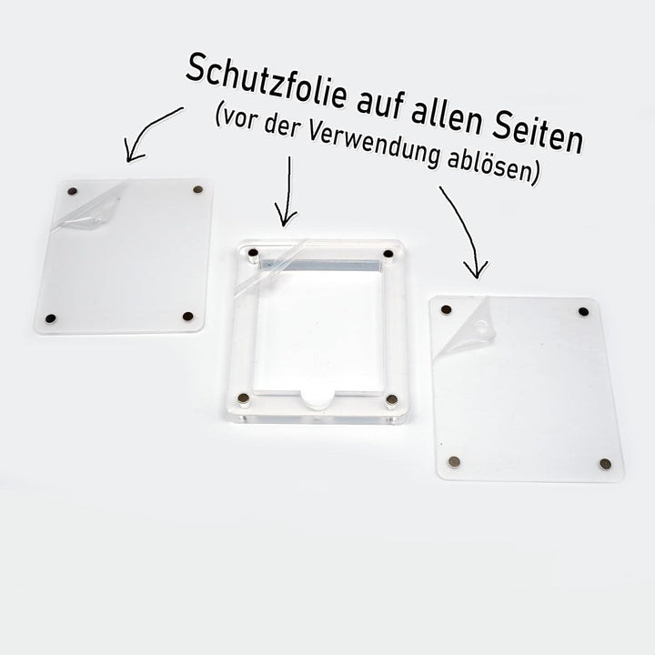 RetroRetter 3x Acryl Case 1-Fach für GameBoy Classic & Color Spiele Module - UV Schutz Protector Sch