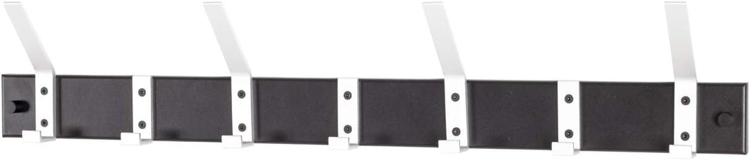 HAKU Möbel Garderobenleiste, Aluminium, schwarz-alu, B 70 x T 8 x H 14 cm 70 x 8 x 14 cm, 70 x 8 x 1