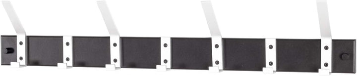 HAKU Möbel Garderobenleiste, Aluminium, schwarz-alu, B 70 x T 8 x H 14 cm 70 x 8 x 14 cm, 70 x 8 x 1
