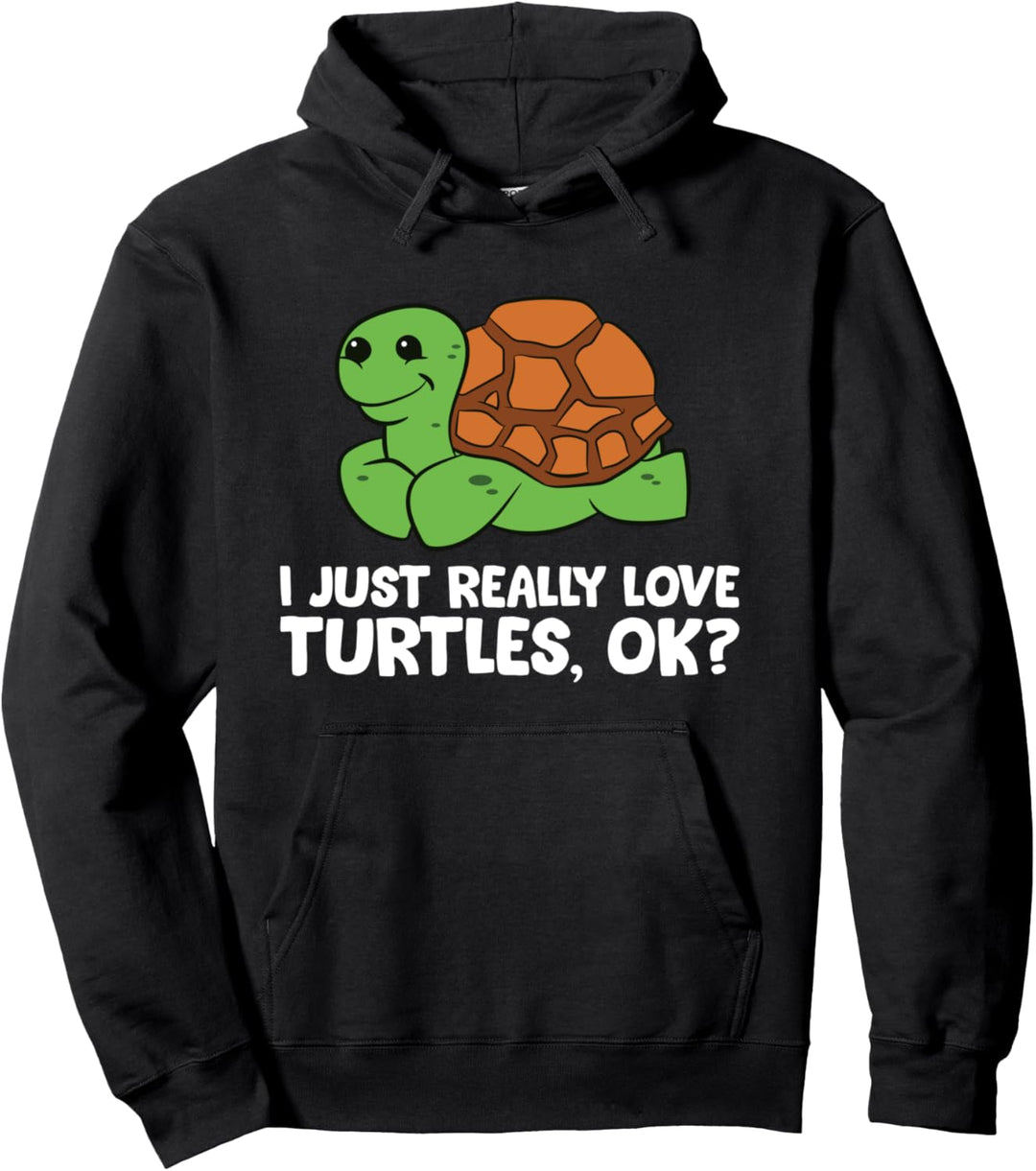 Ich mag Schildkröten einfach sehr, okay? Pullover Hoodie