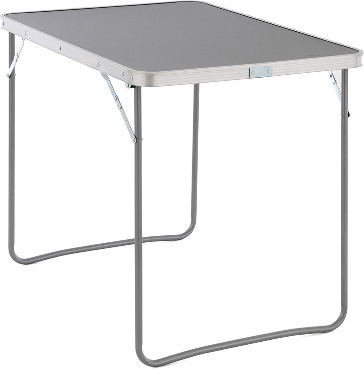 SONLEX Camping-Tisch Outdoor-Tisch grau klappbar mit Tragegriff 80x60x70 cm faltbar leicht Klapptisc