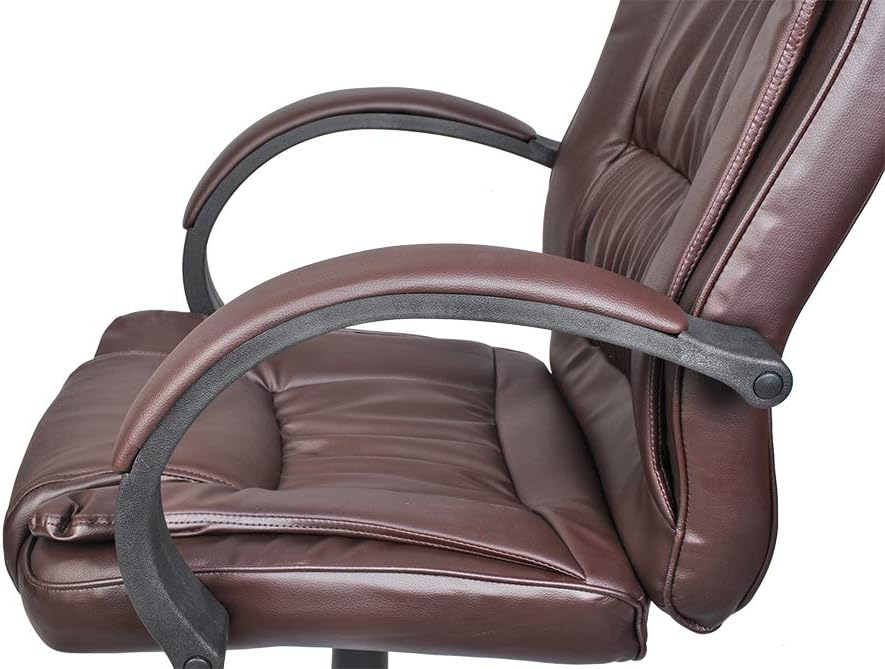 MALATEC Bequeme Bürostuhl Chefsessel Drehstuhl Ergonomischer Schreibtischstuhl mit Kunstlederbezug S