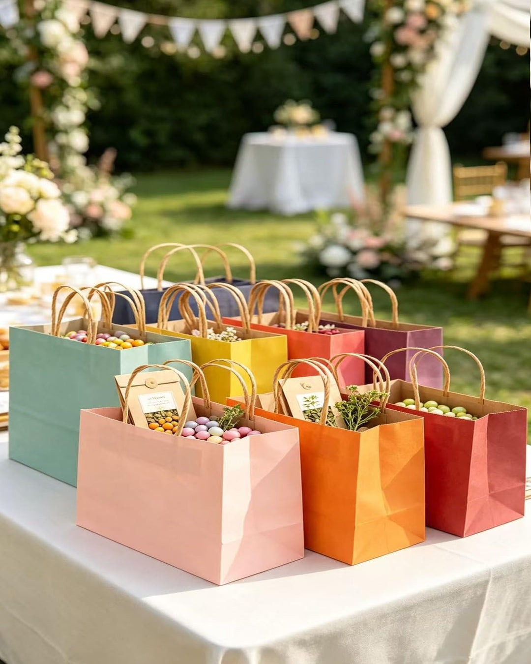 Gcardist 32PCS Geschenkpapier Taschen 32x25x11cm Grosse Geschenktasche mit Griffen Bulk 16 Verschied