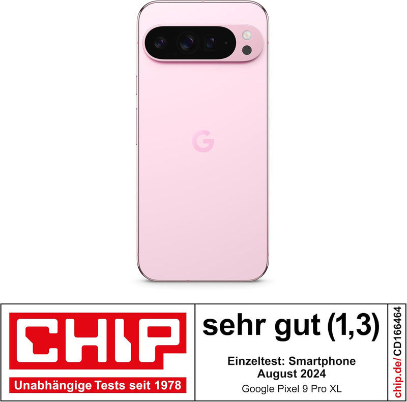 Google Pixel 9 Pro XL – Android-Smartphone mit Gemini ohne SIM-Lock, Dreifach-Rückkamerasystem, 24 S