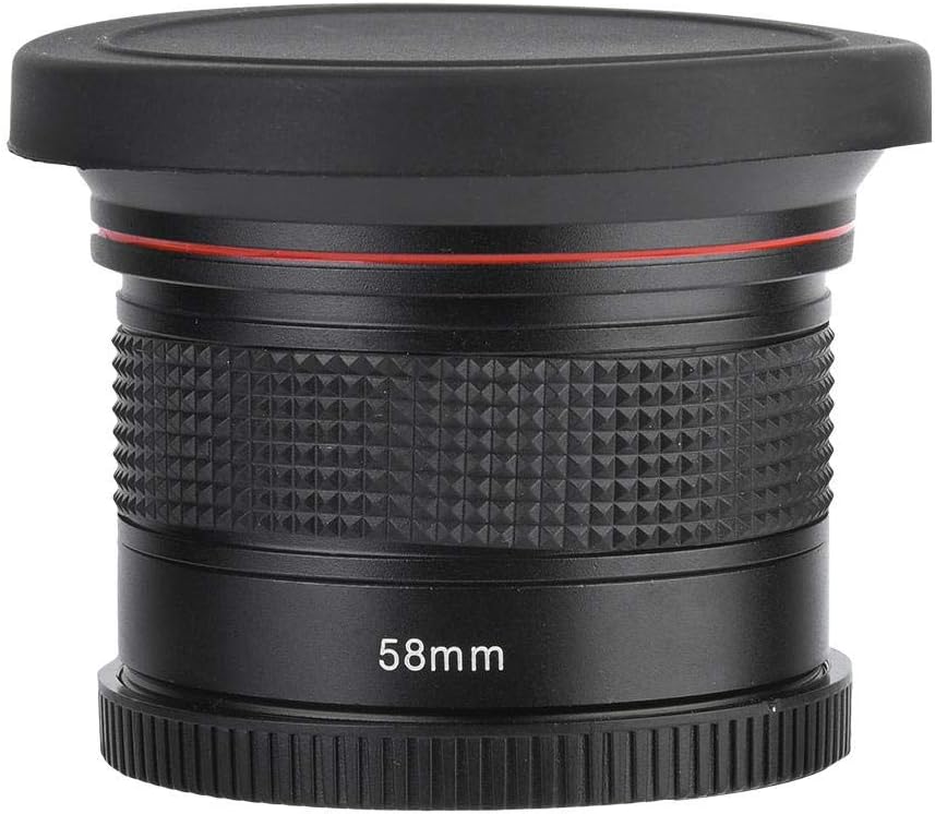 58MM 0,35X Fisheye Objektiv Super Weitwinkelobjektiv für Canon/Nikon/Sony/Minolta/Pansonic/Olympus/P