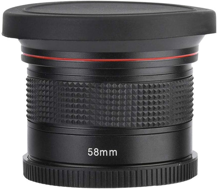 58MM 0,35X Fisheye Objektiv Super Weitwinkelobjektiv für Canon/Nikon/Sony/Minolta/Pansonic/Olympus/P