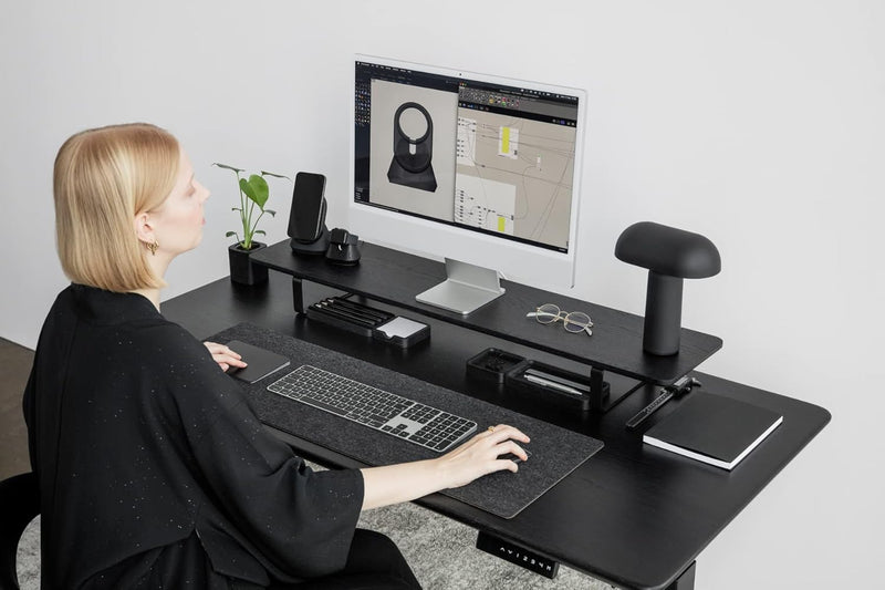 Oakywood Dual-Monitorständer – PC-Zubehör – Computer-, Büro- und Heim-Schreibtisch-Organizer-Zubehör