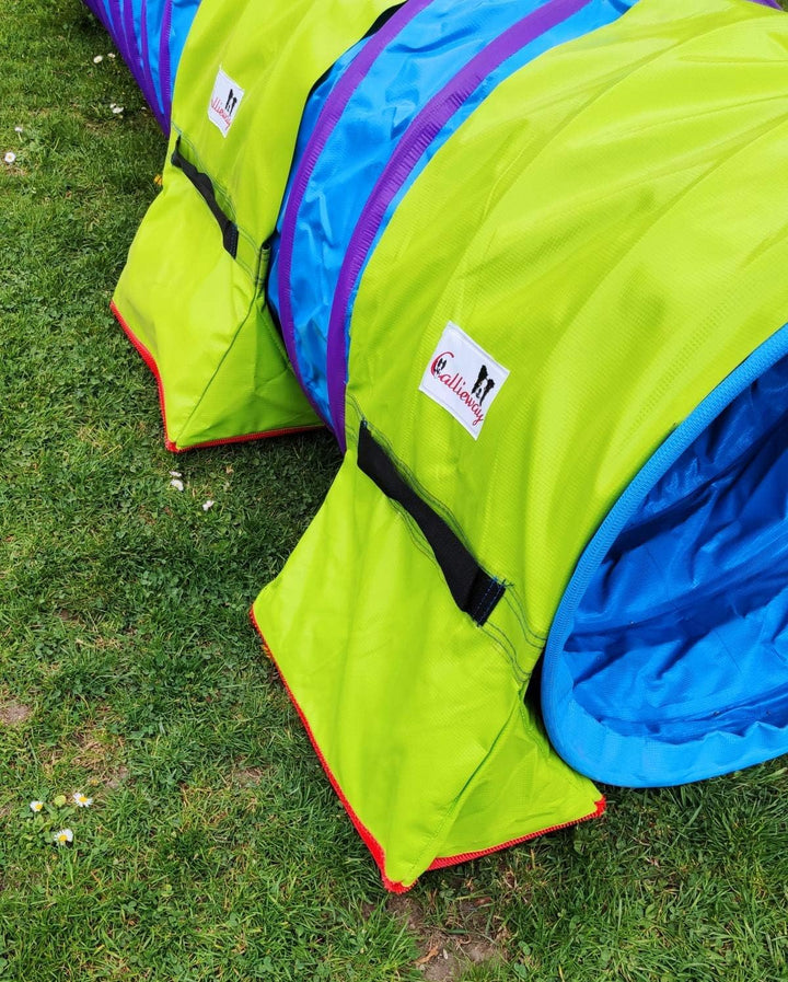 Callieway Premium Dog Agility Tunnel Stützsandsack (Doppelpack) mit Anti-Rutschsystem für Agility Tu