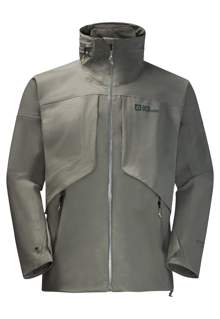 Jack Wolfskin Herren Diskovera 3l Jacke S Gecko Green, S Gecko Green