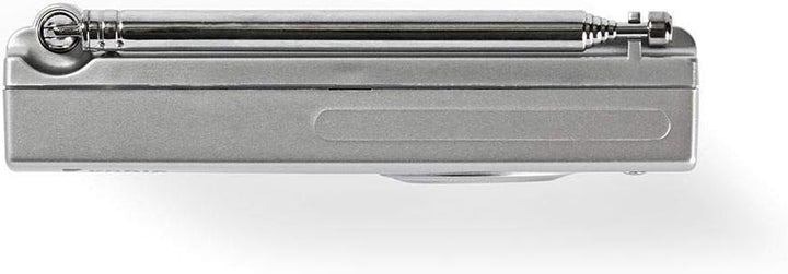 NEDIS World Receiver Radio World Radio Receiver FM/AM/SW, Portable Radio Alarm and Clock with Headph