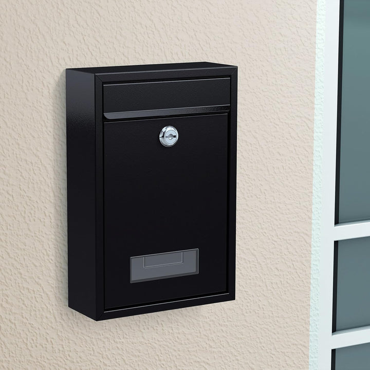 Briefkasten, schwarz - 320 x 215 x 88 mm, Schwarz