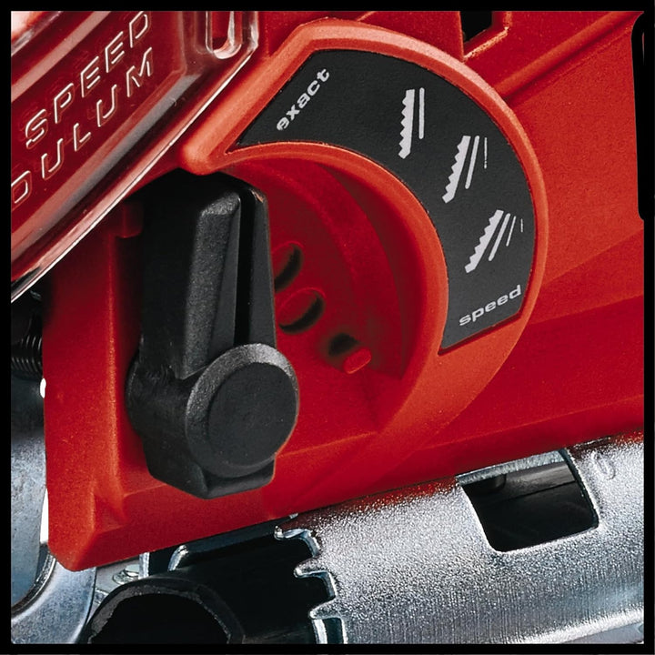 Einhell Stichsäge TC-JS 85 (620 W, max. 85 mm, 45° Schrägschnitt, Hubzahlregelung, 4-Stufen Pendelhu