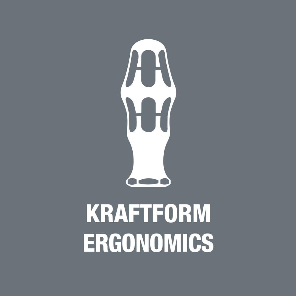 Wera 977/6 Torx Schraubendrehersatz Kraftform Wera: Der Schraubmeissel + Rack, 6-teilig, 05024410001