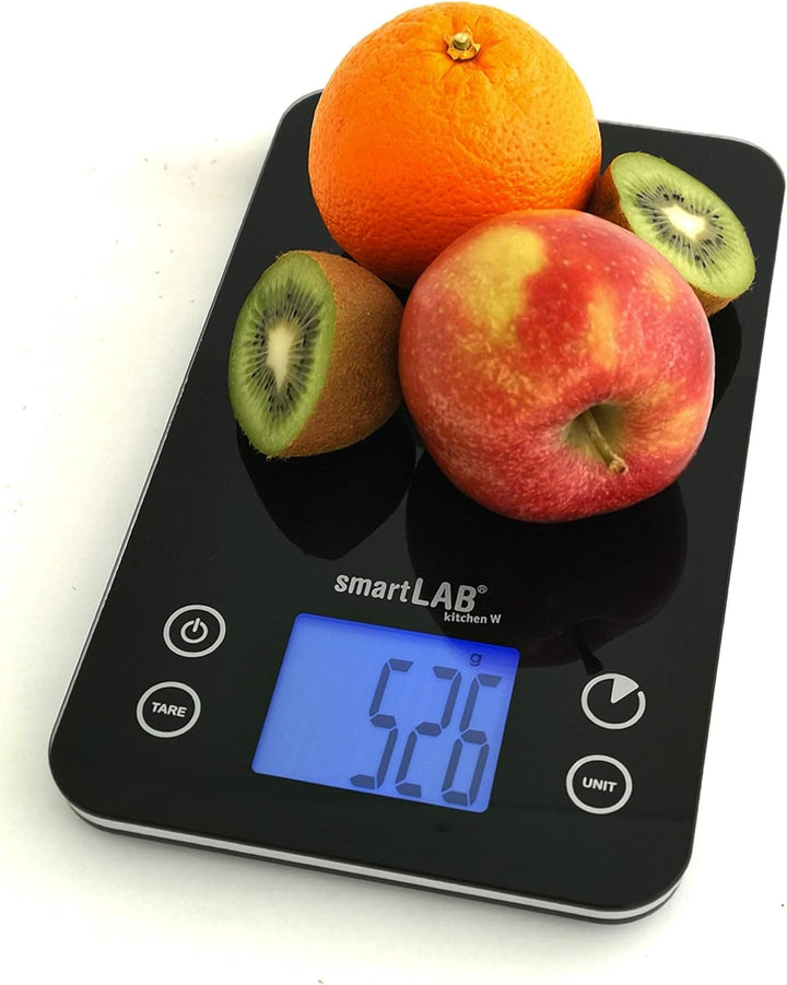 SmartLab Kitchen W Küchenwaage mit Bluetooth |Digitalwaage für die Küche aus Glas |Lebensmittelwaage