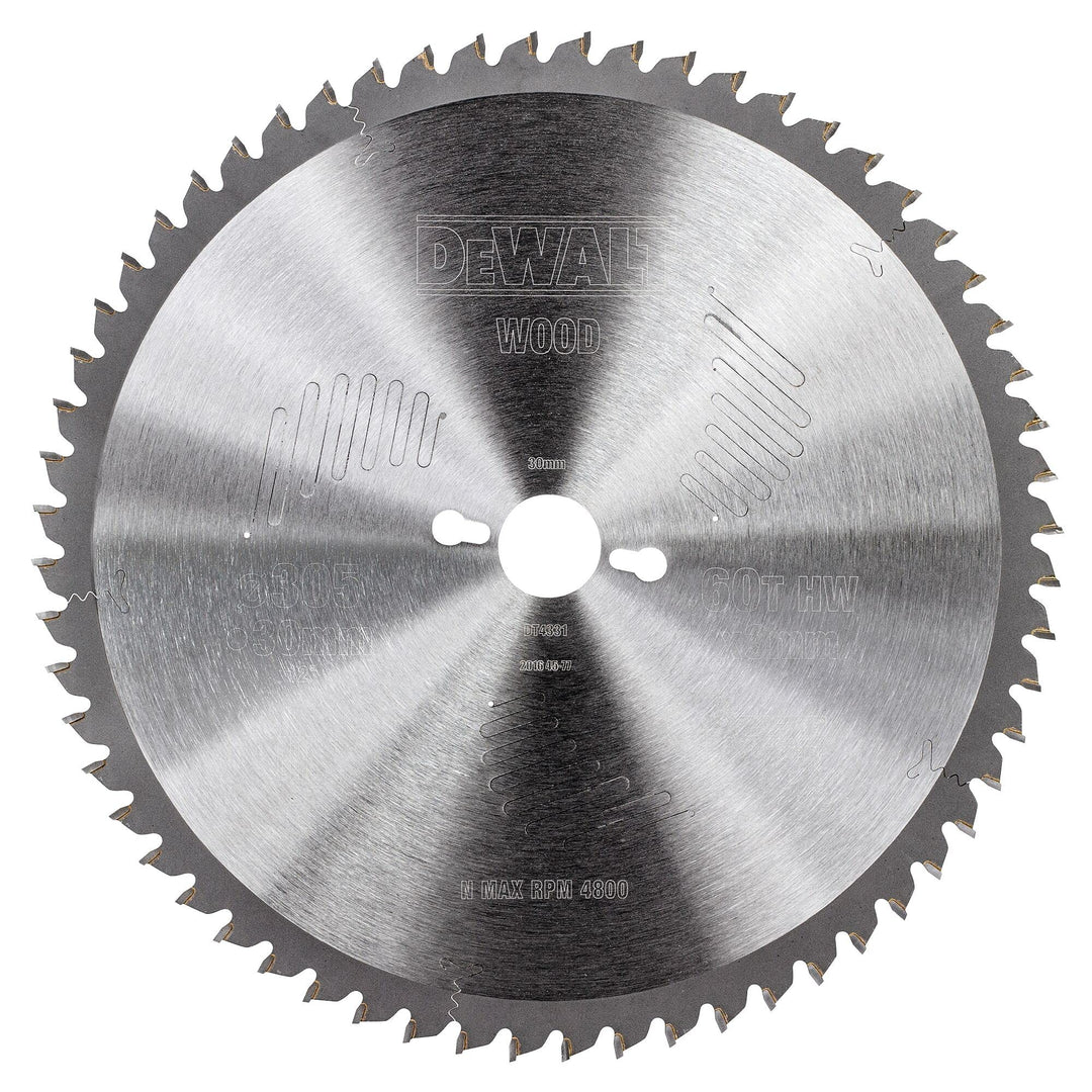 DeWalt Stationärkreissägeblatt / Kreissägeblatt Extreme (305/30mm 60WZ, feine Schnitte und Querschni