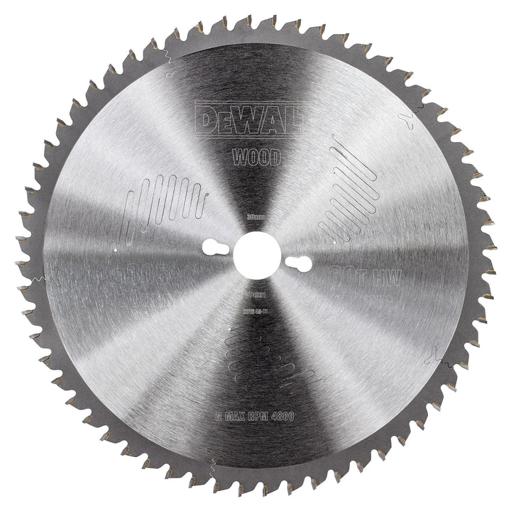 DeWalt Stationärkreissägeblatt / Kreissägeblatt Extreme (305/30mm 60WZ, feine Schnitte und Querschni
