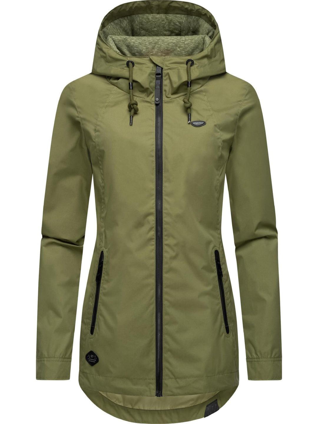 Ragwear Damen Übergangsjacke leichte Jacke Kurzmantel mit Verstellbarer Kapuze Zuzka XS-6XL M Olive0