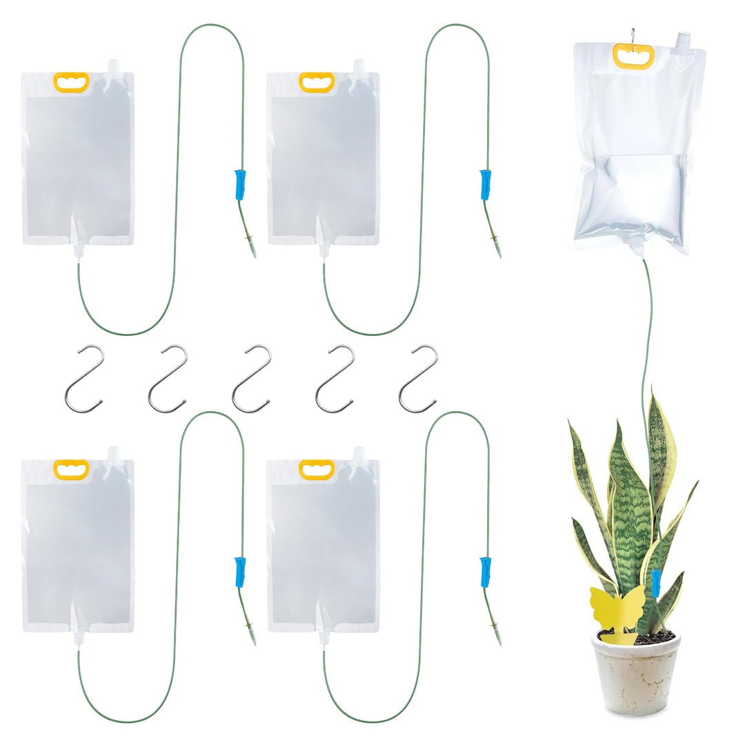 Pflanzen Automatische Bewässerung Tropfbewässerungsbeutel,5pcs 3L Topfpflanzen Urlaubsbewässerung,Au