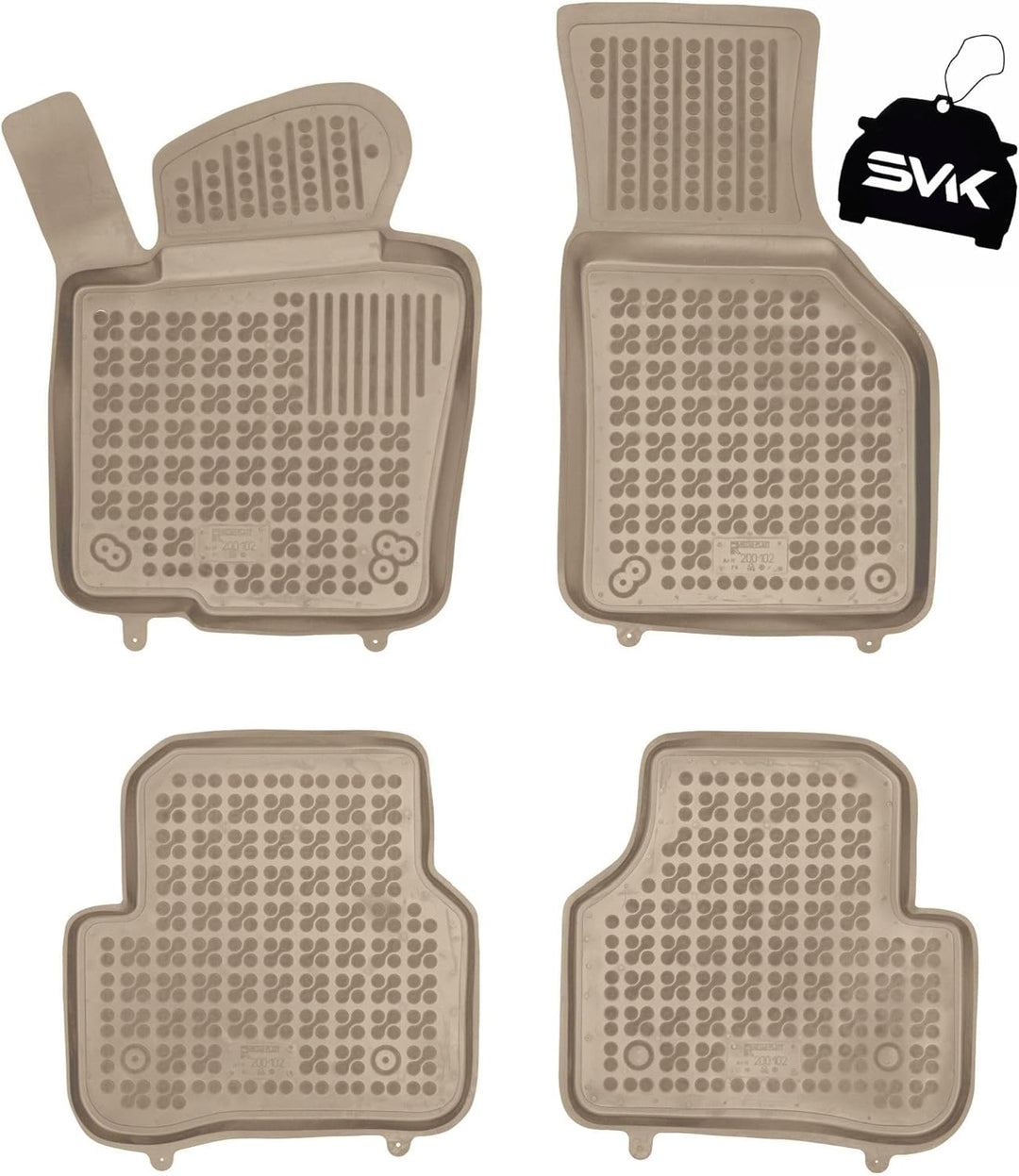 SMK Beige Auto fussmatten gummimatten passt für Volkswagen Jetta VI 2010-2018 fussmatten Auto für al