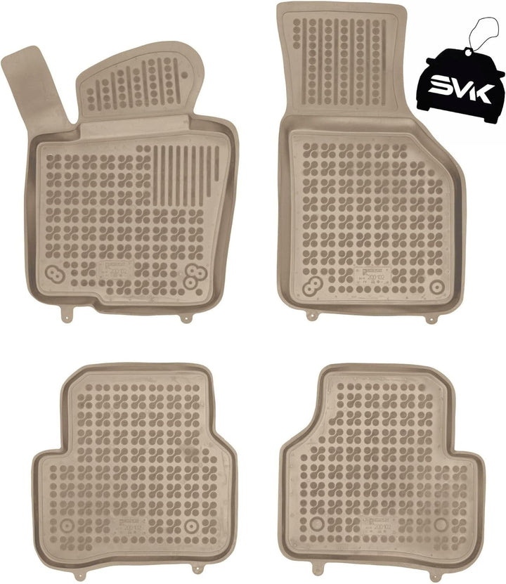 SMK Beige Auto fussmatten gummimatten passt für Volkswagen Jetta VI 2010-2018 fussmatten Auto für al