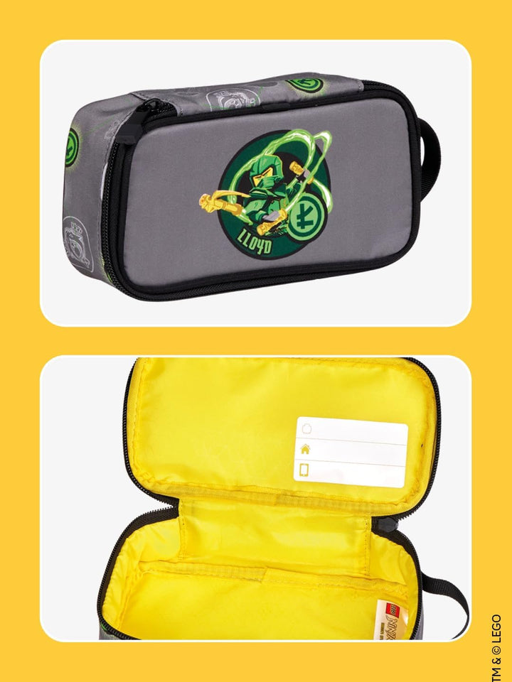 SKANDO BAGS LEGO® NINJAGO® Federmäppchen Junge Elemental Master of Energy – Faulenzer Mäppchen mit g