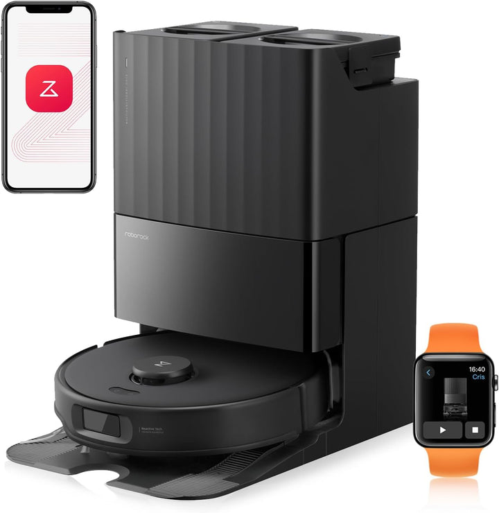 roborock Qrevo Edge S5A Saugroboter mit Wischfunktion,Dual Anti-Tangle-System,18.500Pa,FlexiArm Desi