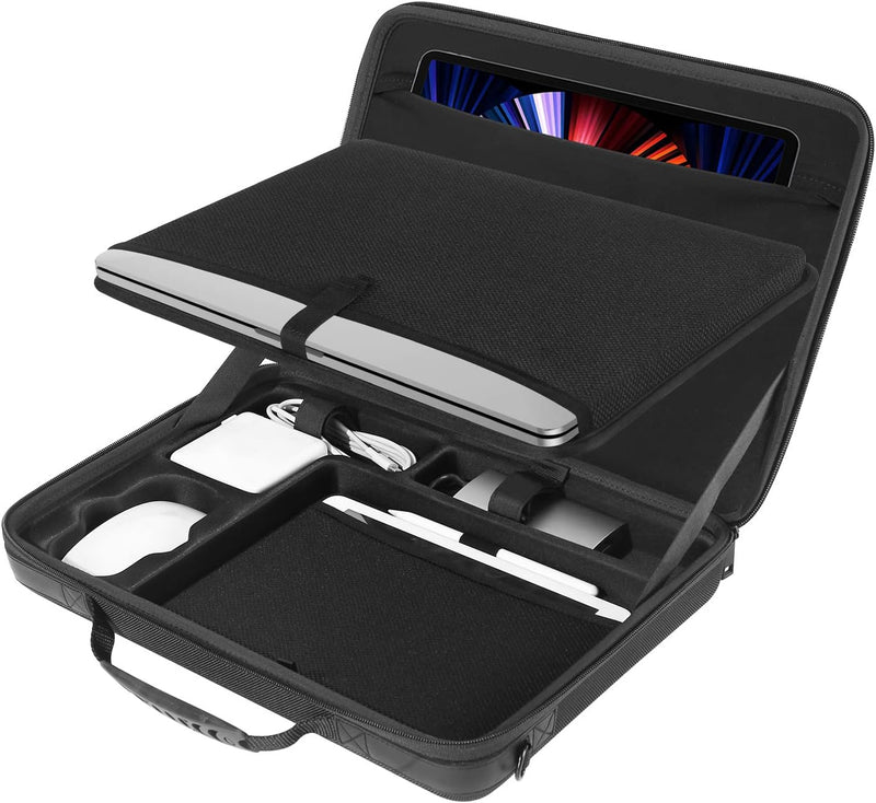 Smatree 15,6 Zoll Aktentasche Umhängetasche, Laptop-Hartschalen Tasche Kompatibel mit 2023 2019 16,2