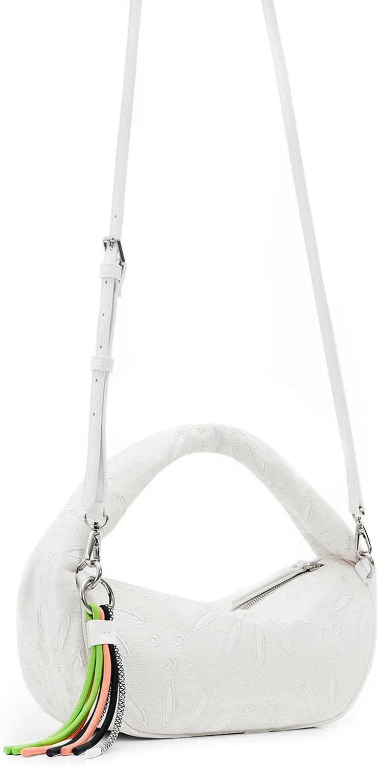 Desigual Damen Bag_Summer Dandelion BANG 2000 Black Weiss, Weiss