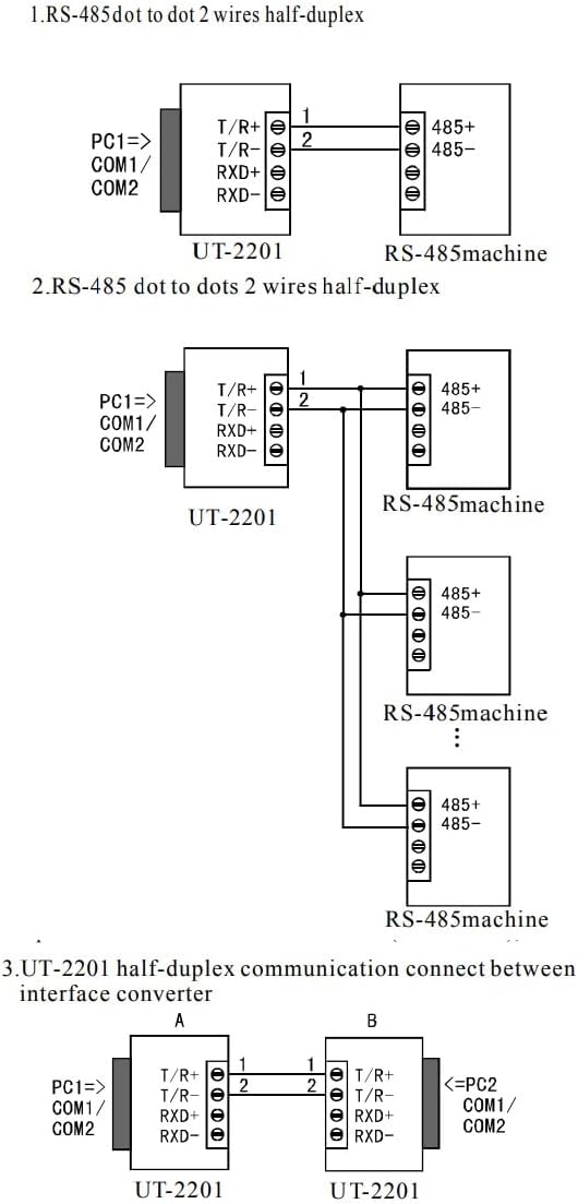 UTEK ut-2201 Port-Powered, RS-232 auf RS-485/422, Mini