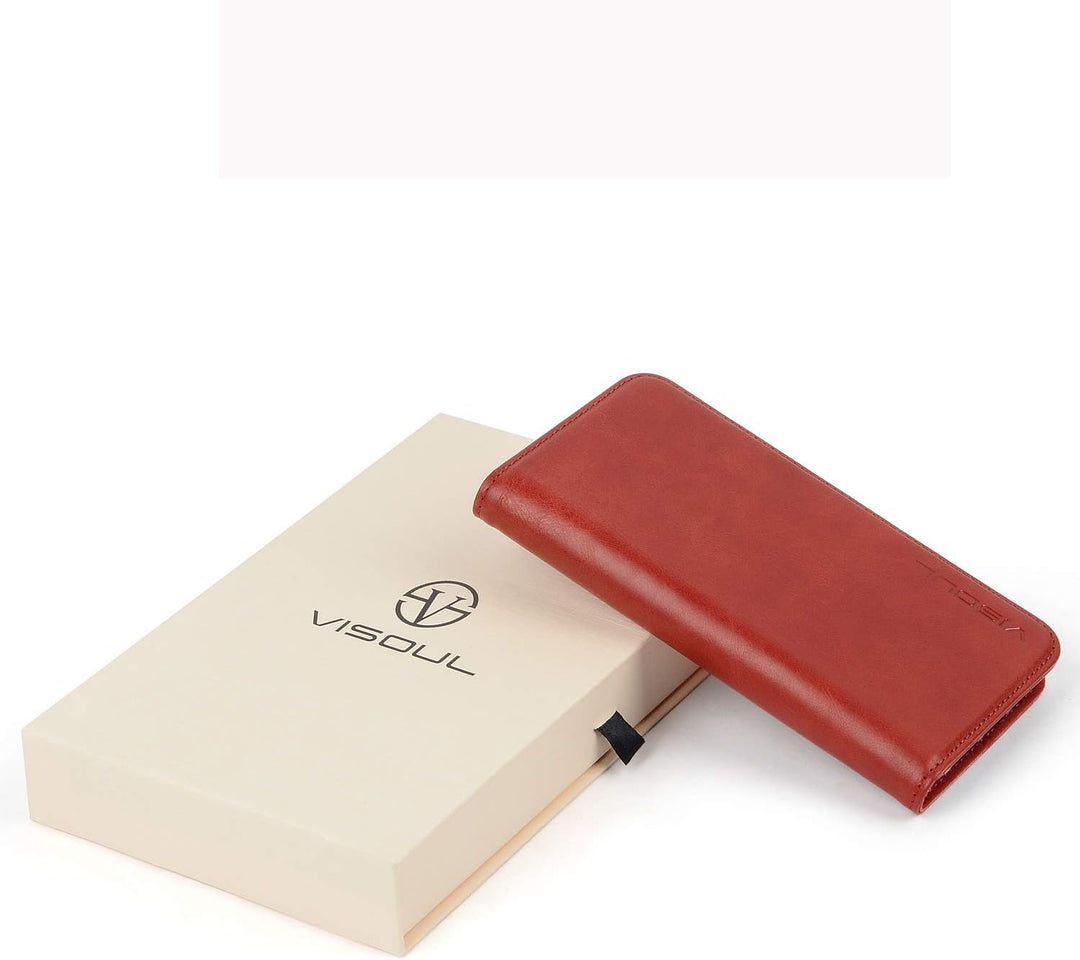 VISOUL iPhone 11 Pro Hülle, Stossfeste Handyhülle [100% Rindsleder] [RFID Blocker] [Auto Sleep/Wake]