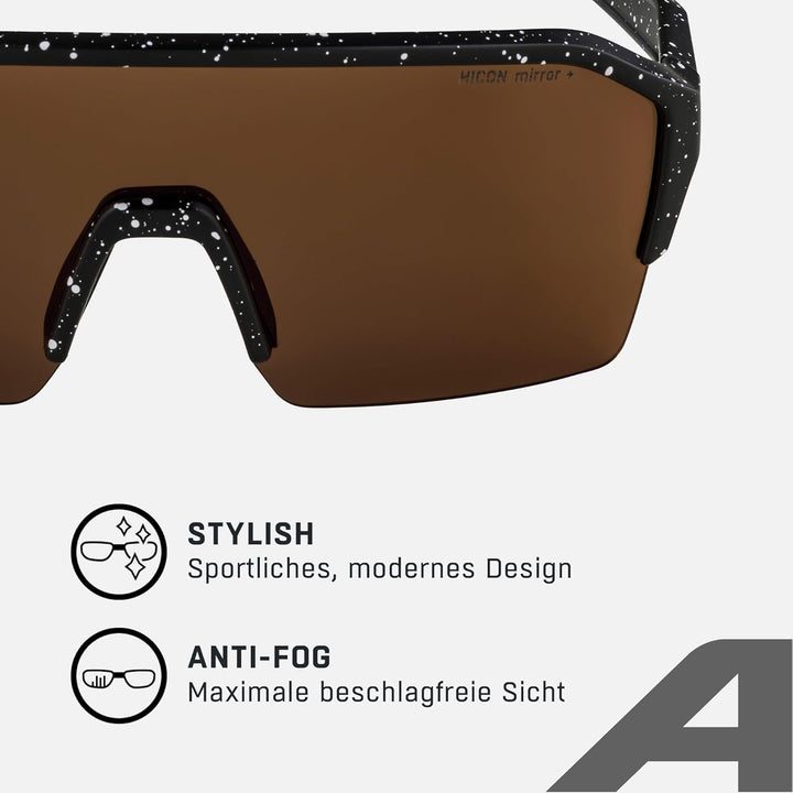 ALPINA RAM HR Q-LITE V - Verspiegelte, Kontrastverstärkende & Beschlagfreie Sport- & Fahrradbrille M
