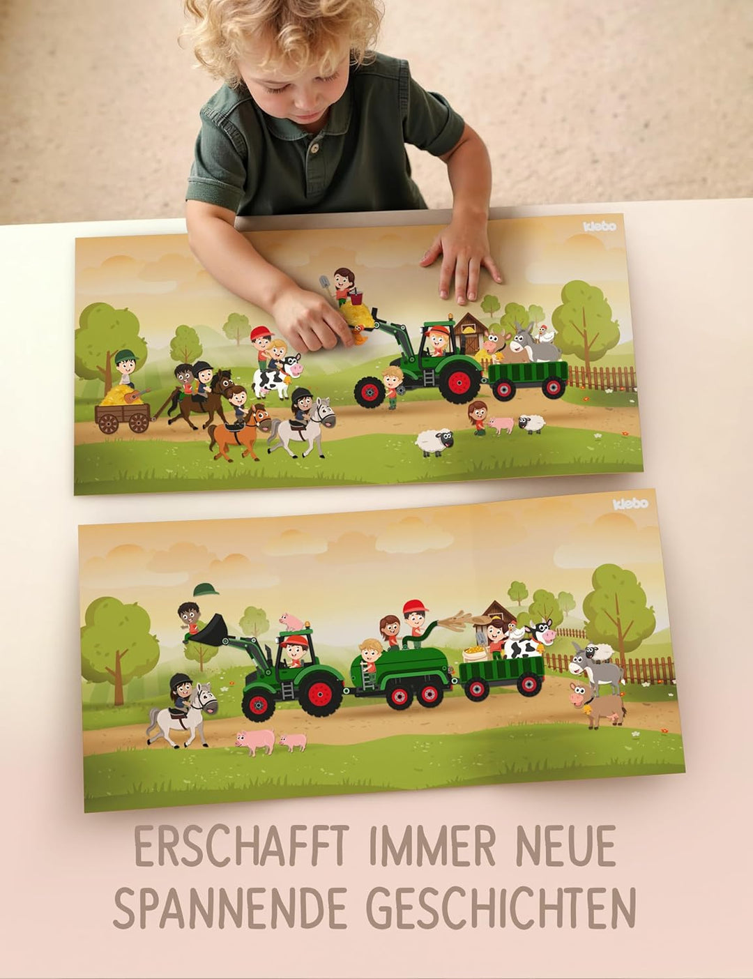 Bauernhof - Das erste Stickerbuch für Kinder zum Tüfteln, Bauen & Kombinieren - Wiederverwendbares S
